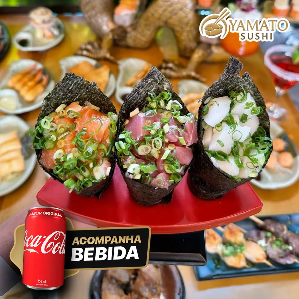 Temaki Duplo + 2 Coca-Colas