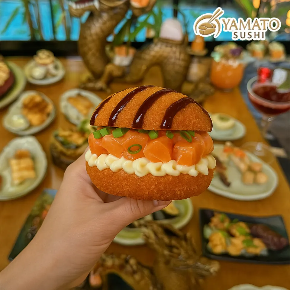 Hambúrguer de Salmão Yamato